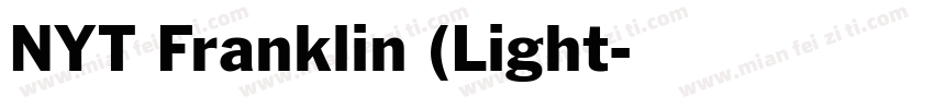 NYT Franklin (Light字体转换